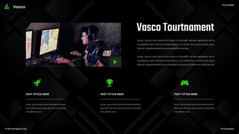 Vasco Esport Gaming Presentation Powerpoint Template Presentation