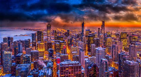 Chicago Sunset Wallpapers Hd Wallpapers Id 13351