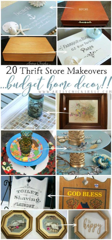 20 Thrift Store Makeovers For Your Home You Can Do Artsy Chicks Rule