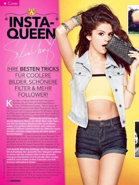 Selena Gomez Bravo Magazine 27 April 2016 Cover Photo Germany