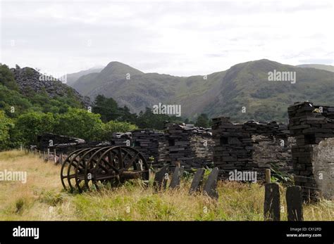 Old Quarry Workings Dinorwic Slate Quarry Llanberis Gwynedd Wales Cymru