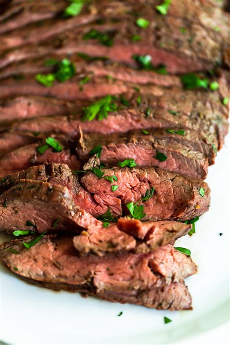 Typically mongolian beef is made with flank steak, but top round beef can . Instant Pot Barbeque Flank Steak - Pressure Cooker ...