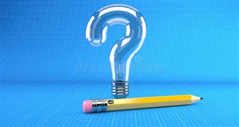 Light Bulb In Question Mark Shape Stock Illustration Illustration Of
