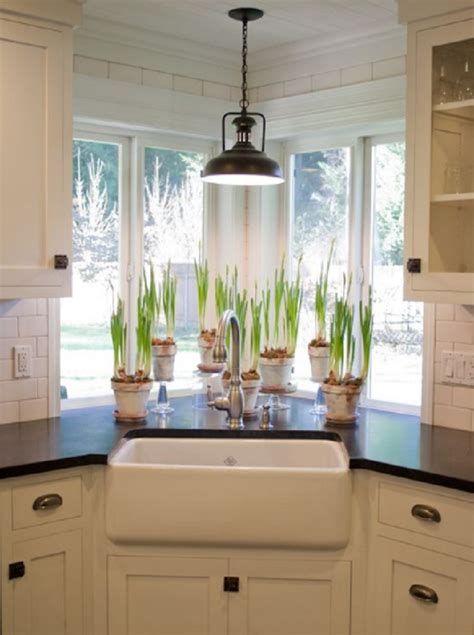 √ 25 Cool Corner Kitchen Sink Designs Best Ideas With Photos Gallery