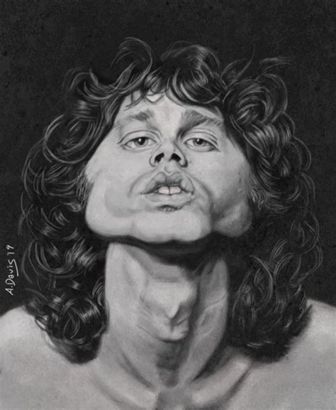 Jim Morrison By Adavis57 Jim Morrison Celebrity Caricatures Caricature