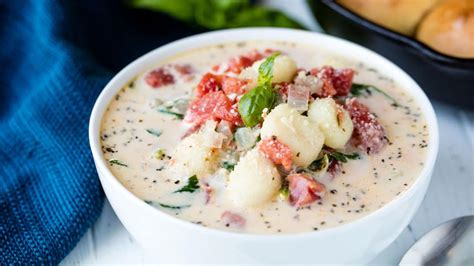 Creamy Rooster Gnocchi Soup With Spinach Healthy Eating