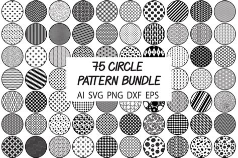 75 Circle Patterns Svg Bundle Background Pattern Svg Cut Files By
