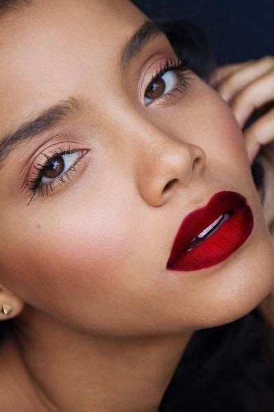 Matte lipstick crayon can be easily applied with velvety matte and soft formula and gives high coverage. Best dark red matte lipstick | Makeup for brown eyes ...