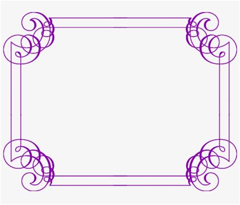 Purple Borders Png Wedding Purple Frame Png 816x624 Png Download