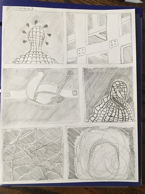 Artstation Spider Man 3 Scene Storyboard