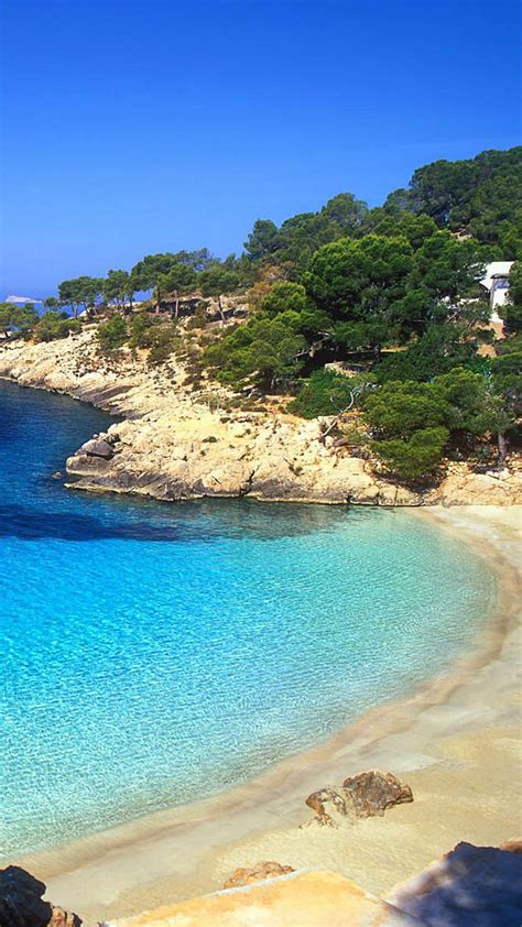 Ibiza Beach Landscape iPhone 6 Plus HD Wallpaper / iPod ...