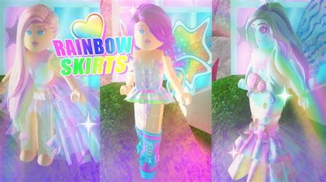 How To Make Rainbow Skirts In Royale High 🌈 Youtube