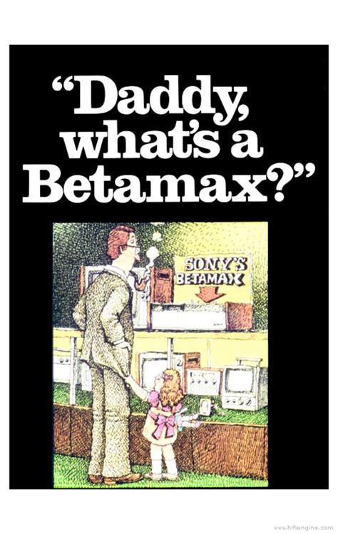 Sony Daddy Whats A Betamax Advertising Brochure Manual Hifi Engine