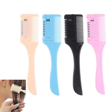 Double Sides Hair Cutting Thinning Hair Razor Comb Trimmer With Blades