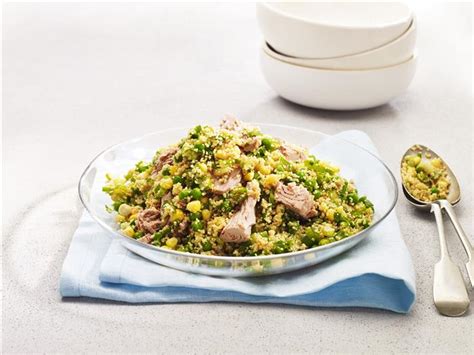 The ingredients that i have chosen to make my couscous salad are really simple ones. LiveLighter - Healthy Quick Tuna Couscous Recipe