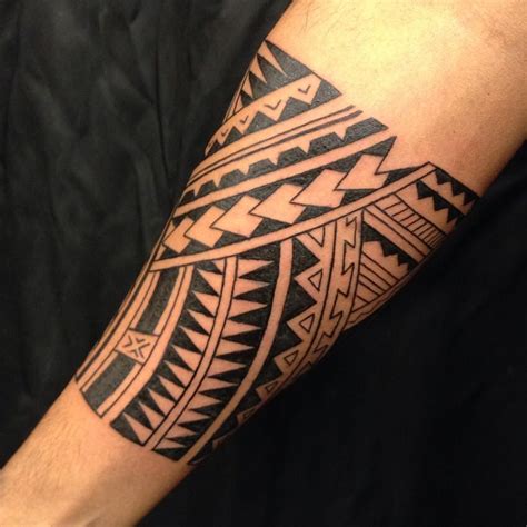 Maori Samoan Armband Tattoo Freehand Marquesan Samoan Inspired Tattoo Chest Shoulder And