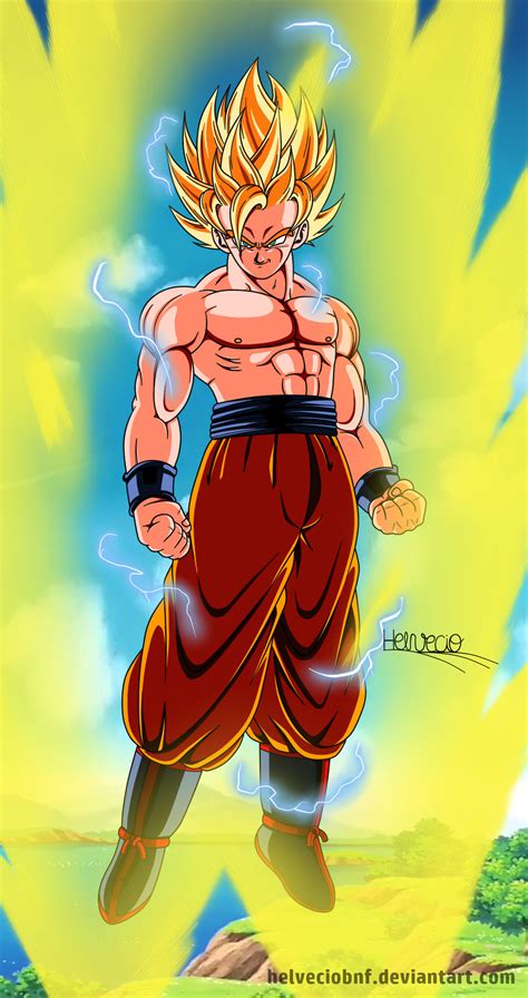 Goku Ssj2 By Helveciobnf On Deviantart