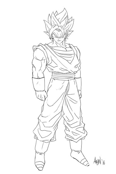 Goku Printable Coloring Pages