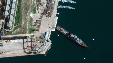 Russias Sunken Warship Moskva Was Hit By Ukrainian Missiles Us