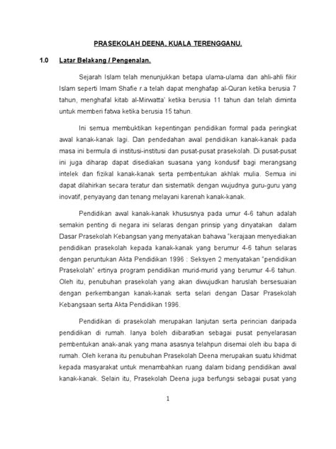 Maybe you would like to learn more about one of these? Contoh+Tugasan+Kertas+Kerja+Penubuhan+Prasekolah