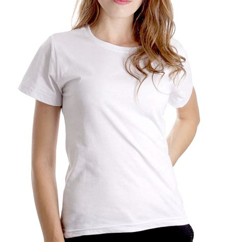 Camiseta Babylook Feminina Básica Branco Lisa 100 Algodão Vesttuario
