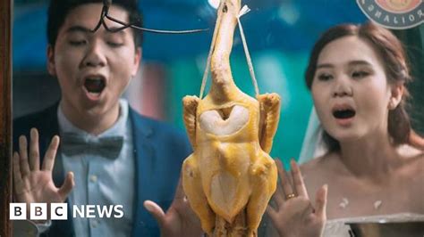 Thai Couple Eat Their Way Through Wedding Photoshoot Bbc News