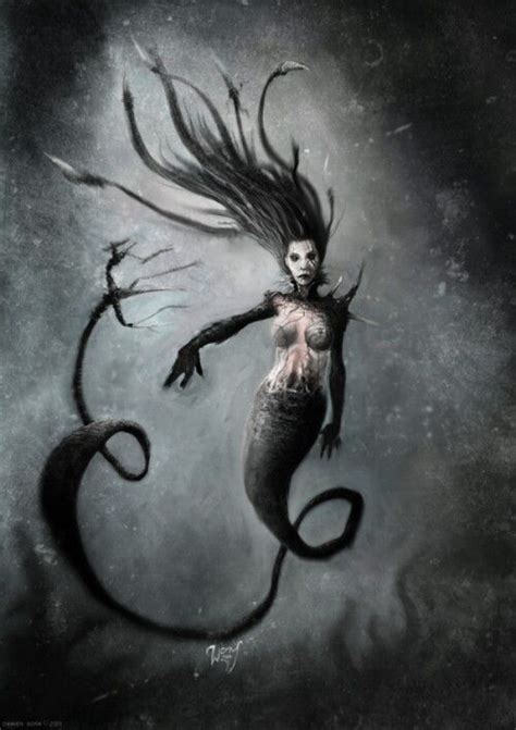 Pin By Addie On Gray Black And White 41 In 2020 Dark Mermaid Scary