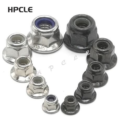 Stainless Steel Nylock Nut Flange Lock Nut Stainless M8 Stainless