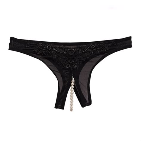Pearl G String Sexy Transparent Lace Women S Seamless Panties