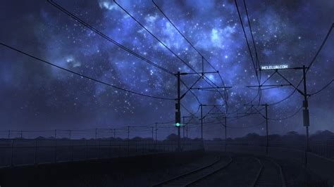 Galaxy Railway By Mclelun On Deviantart Anime Scenery Scenery Night