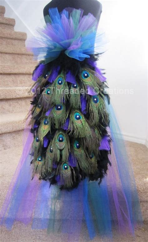Peacock Feather Bustle Tail Deluxe Version For Costume Peacock