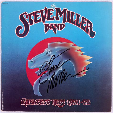 Steve Miller Signed The Steve Miller Band Greatest Hits 1974 78
