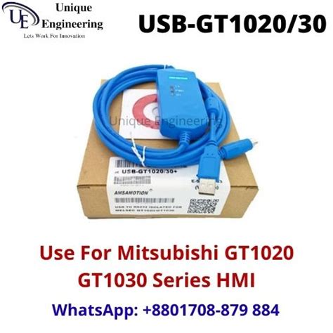 Mitsubishi Hmi Programming Cable Usb Gt1020 Gt1030 Unique