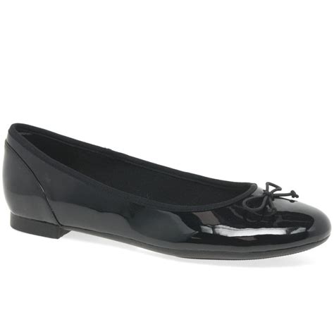 Clarks Couture Bloom Womens Patent Ballet Pumps Charles Clinkard