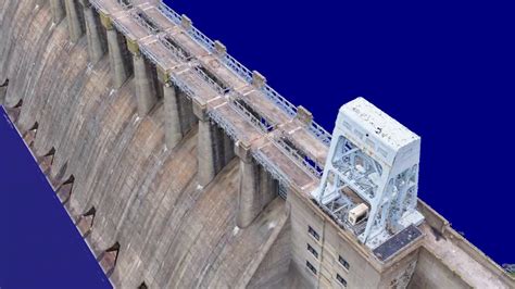 3d Model Of A Dam Captured By Drone Youtube