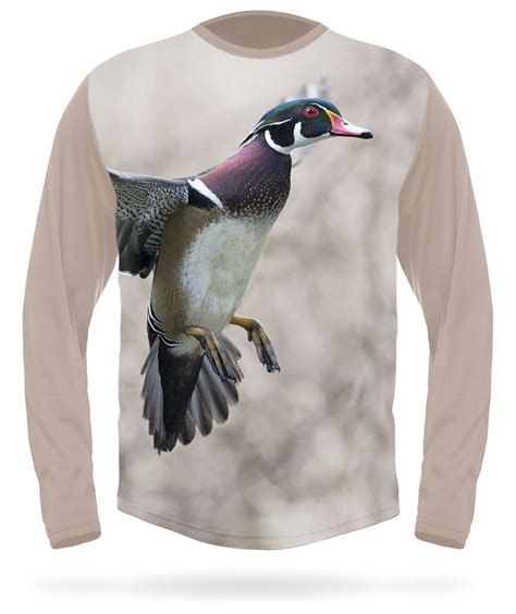 Wood Duck Long Sleeve T Shirt Hunting Clothes Hunting Shirts Camo