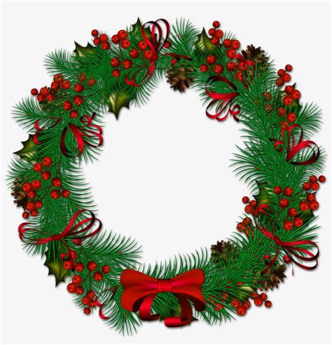 Fullsize Of Christmas Wreath Png Large Of Christmas Transparent PNG