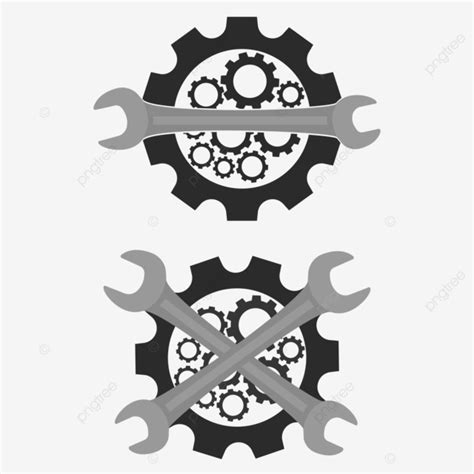 Mechanical Logo Designs Mechanical Gear Wrench Png And Vector With