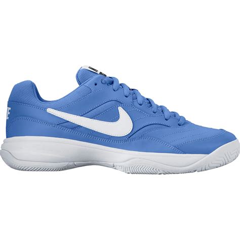 Nike Mens Court Lite Tennis Shoes Medium Bluewhite