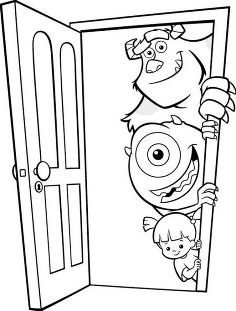 Monster Inc Coloring Pages A Soft Monster Who Takes Care Of Boo Coloring Pages Disney