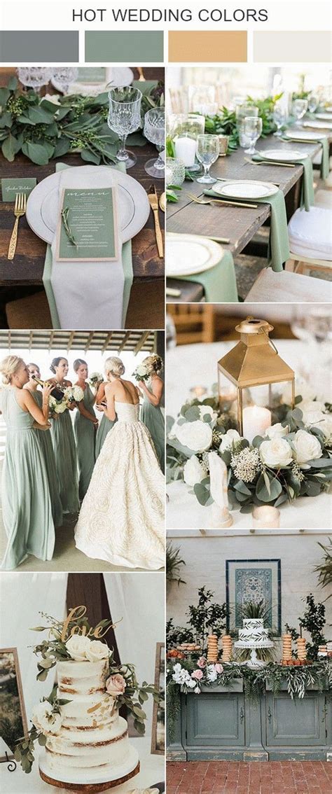 10 Sage Green Wedding Color Palettes For 2020 Trends In 2020 Sage