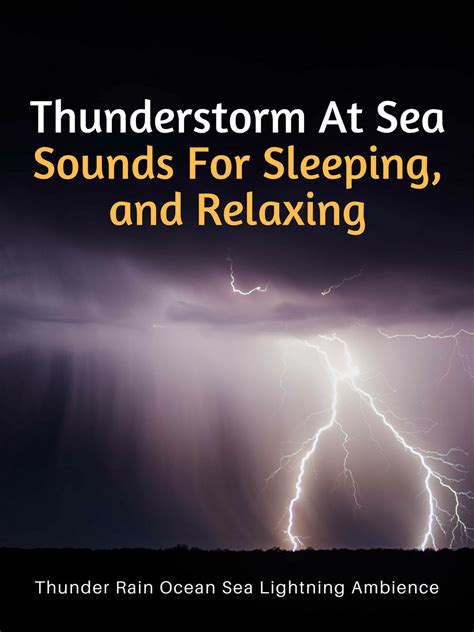 Thunderstorm At Sea Sounds For Sleeping And Relaxing