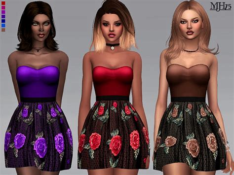 S4 Amore Sparkle Dress By Margeh 75 At Tsr Sims 4 Updates