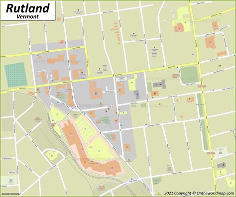 Rutland Map Vermont Us Maps Of Rutland