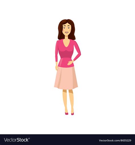 Mom Icon In Cartoon Style Royalty Free Vector Image