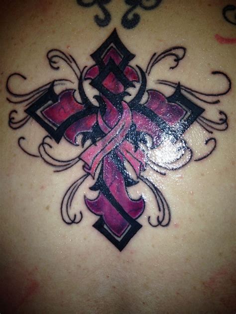 Cancer ribbon mom remembrance tattoo. 130 best images about Tattoo Awareness Ribbon Designs and ...