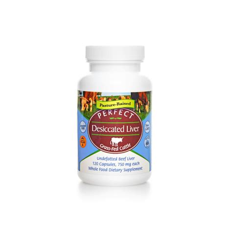 Grass Fed Desiccated Liver Capsules Perfect Supplements Perfect