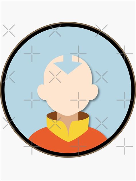 Aang Avatar The Last Airbender Sticker By Smartyboyx14 Redbubble