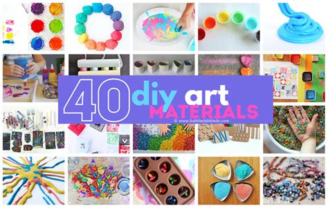 40 Diy Art Materials You Can Make At Home Babble Dabble Do
