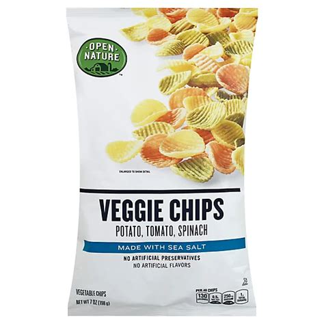 Open Nature Veggie Chips 7 Oz Haggen